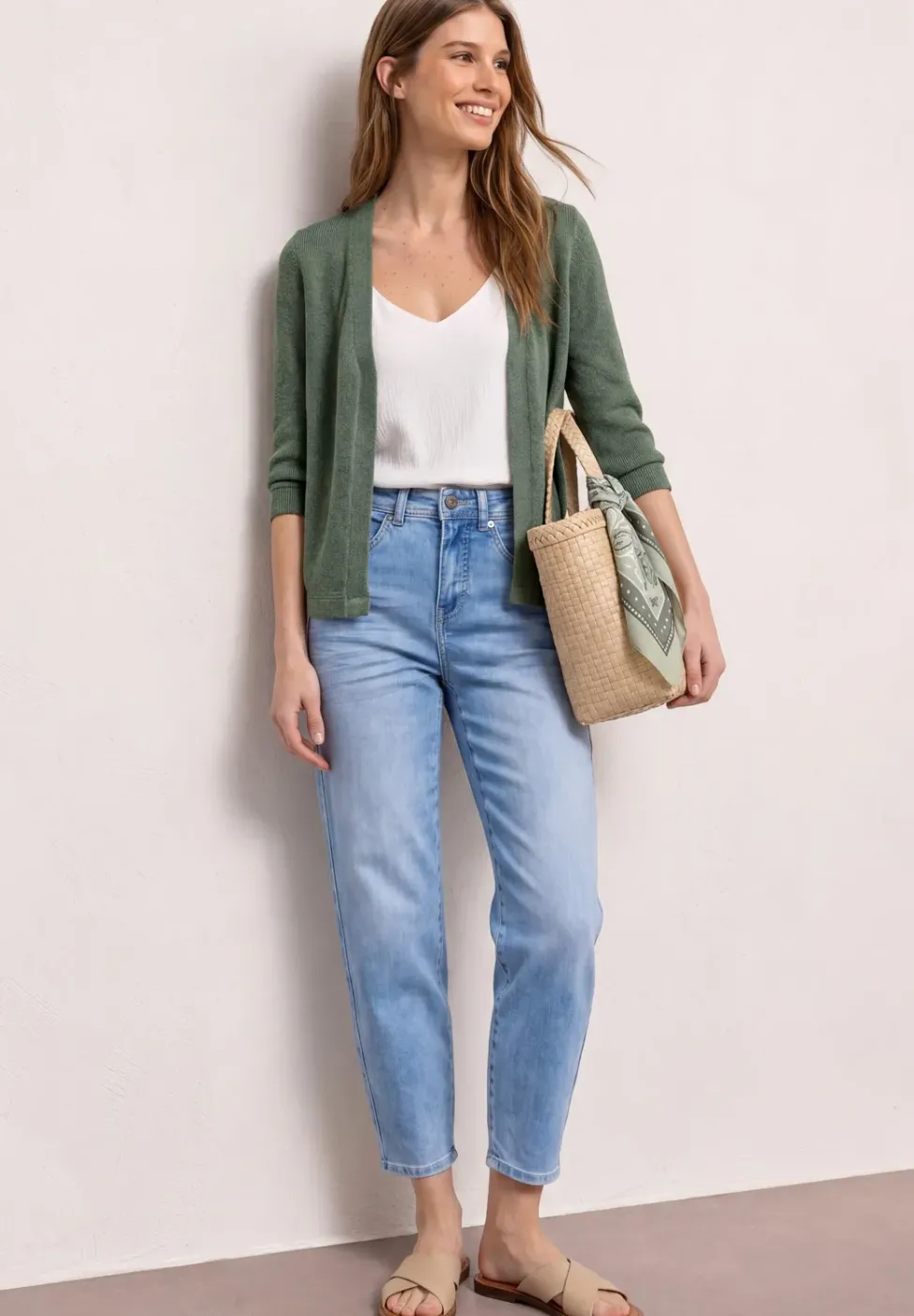 Veste à manches longues en look tricot