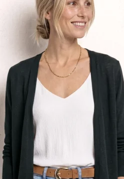Veste à manches longues en look tricot