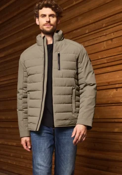 Veste matelassée avec col montant
