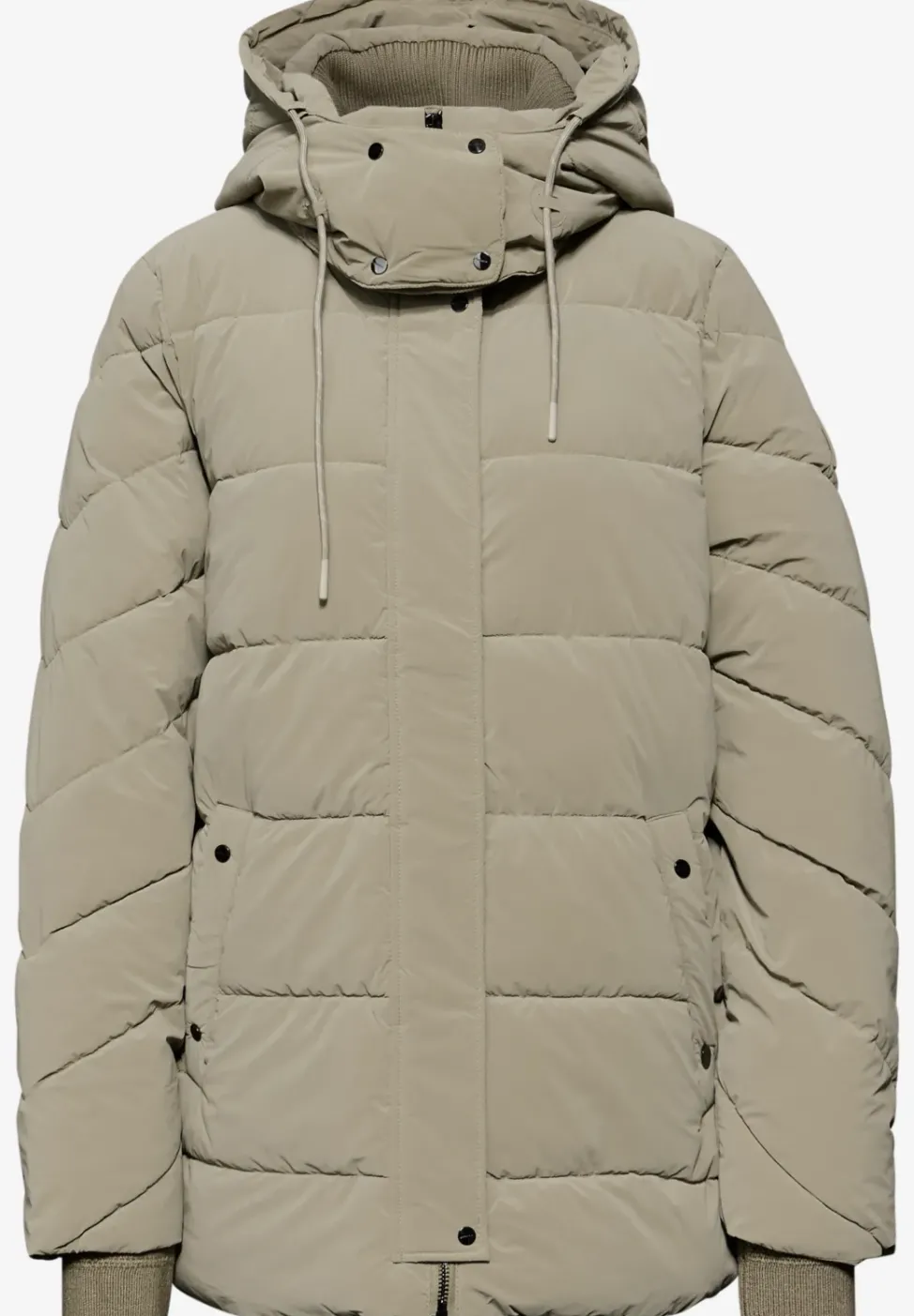 Veste matelassée avec détails en tricot