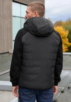 Veste matelassée avec manches en sweat