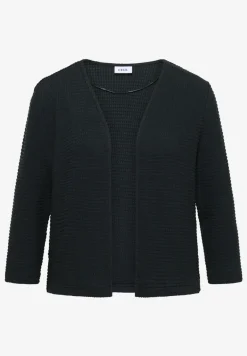 Veste ouverte à manches 3/4 en look ajouré