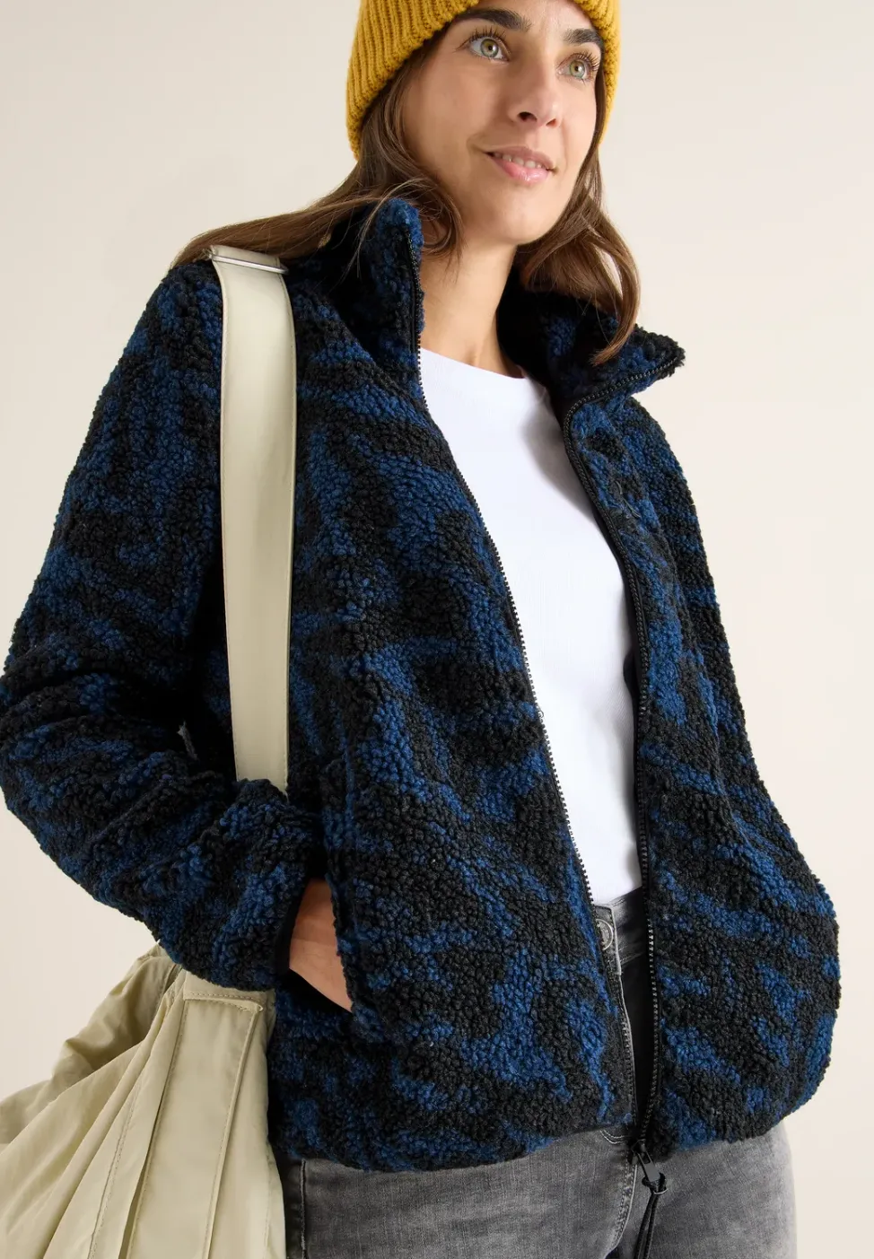 Veste polaire Zebra Jacquard