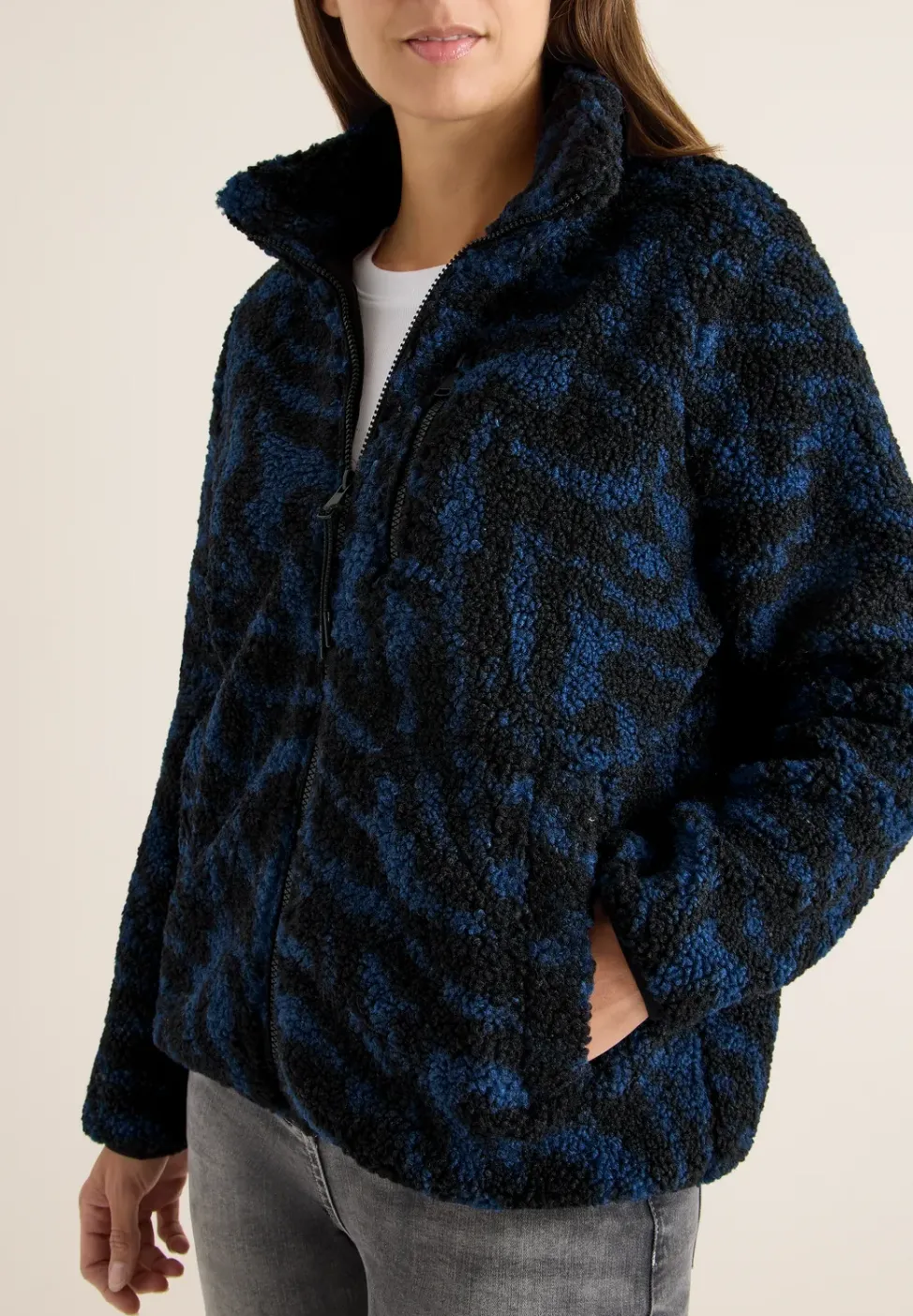 Veste polaire Zebra Jacquard