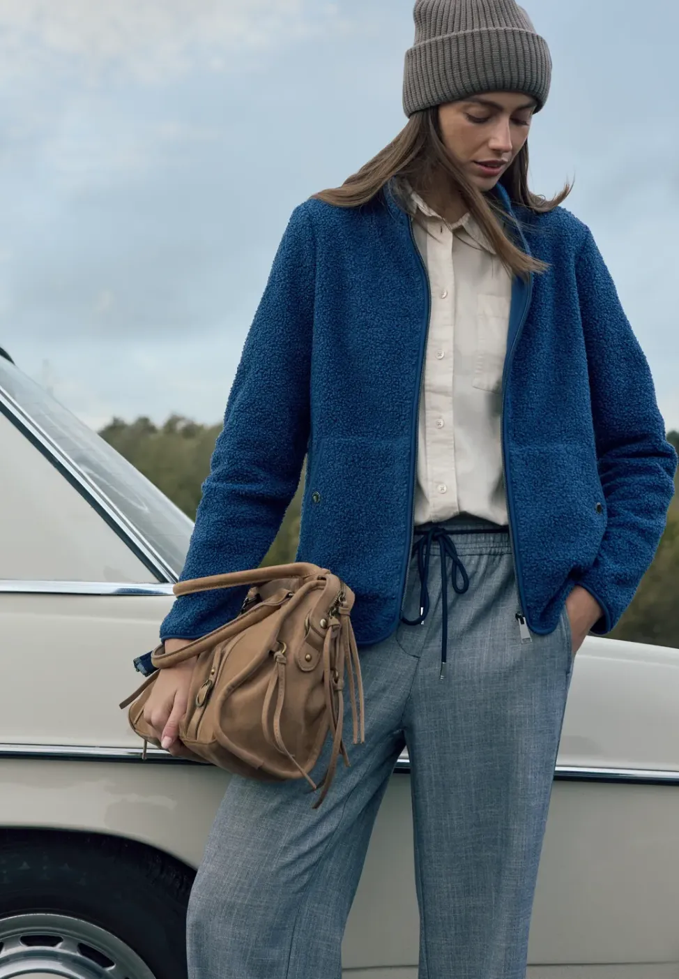 Veste souple avec fermeture éclair