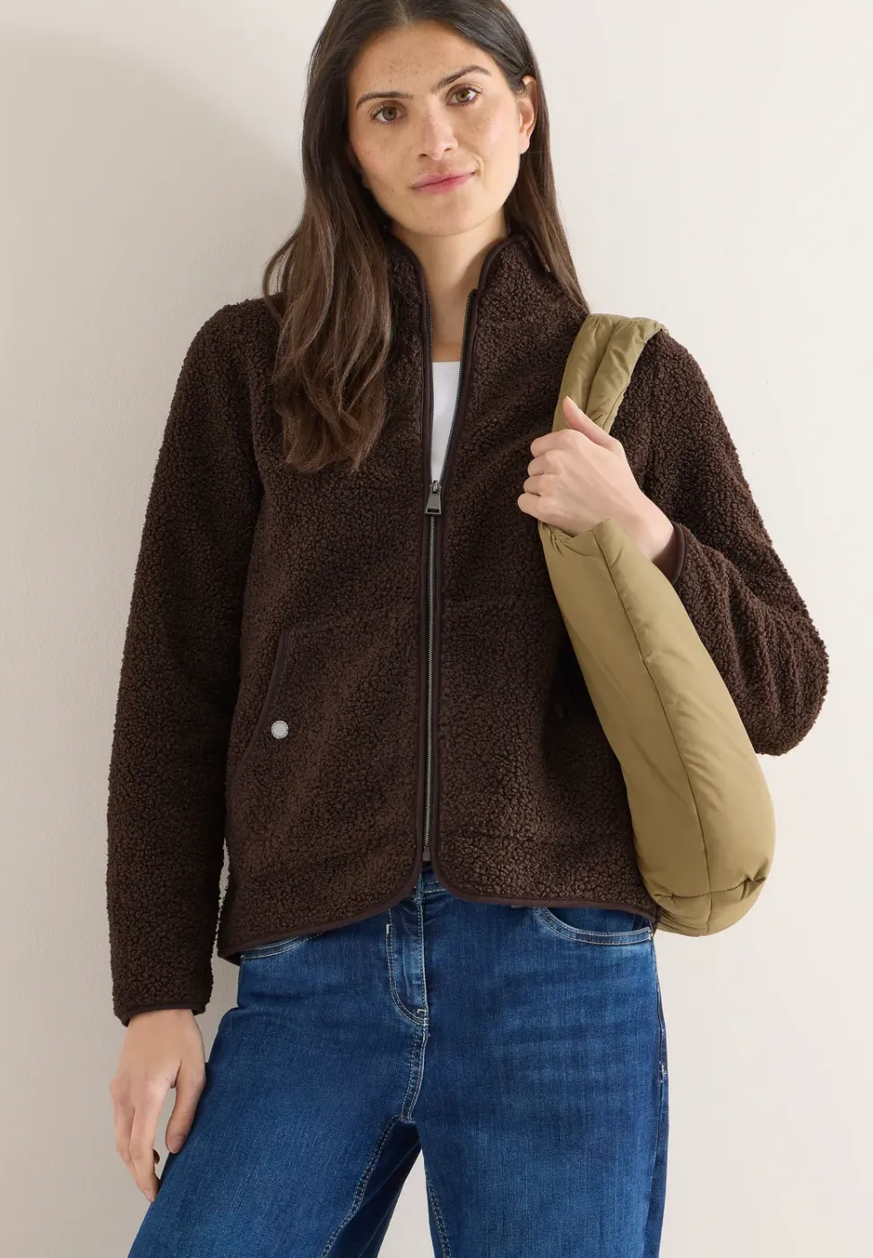 Veste souple avec fermeture éclair