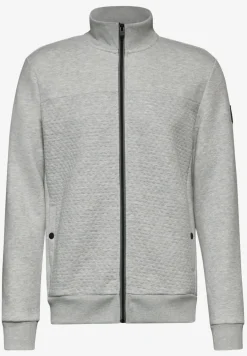 Veste sweat avec mélange de matières