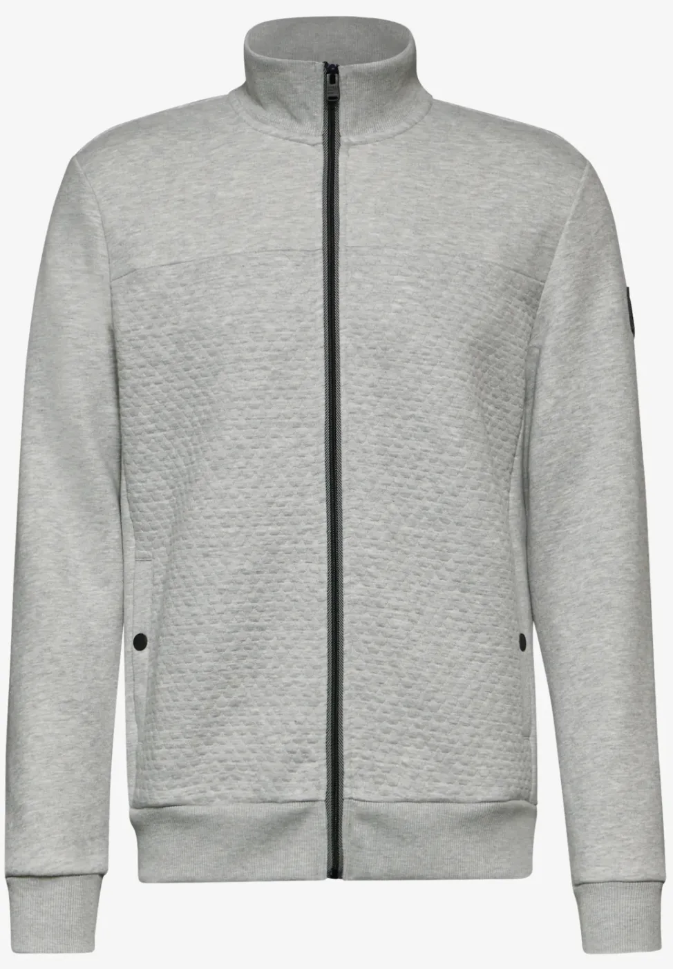 Veste sweat avec mélange de matières