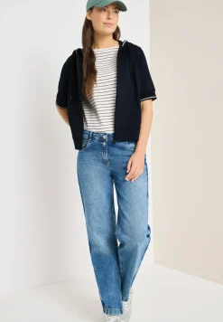 Veste sweat à manches courtes avec capuche