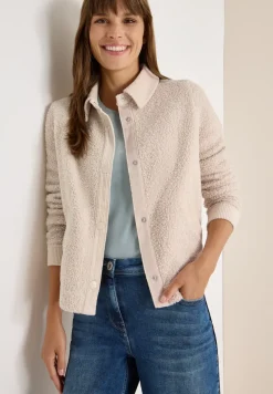 Veste Teddy avec détails en velours côtelé