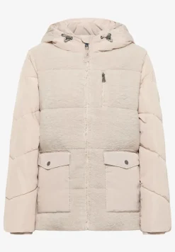 Veste Teddy avec mélange de structures