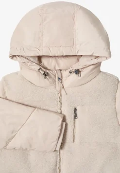 Veste Teddy avec mélange de structures