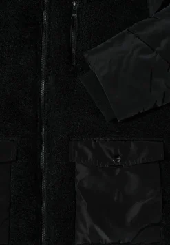 Veste Teddy avec mélange de structures