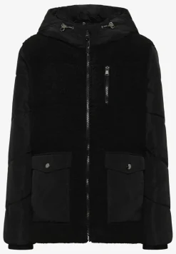 Veste Teddy avec mélange de structures