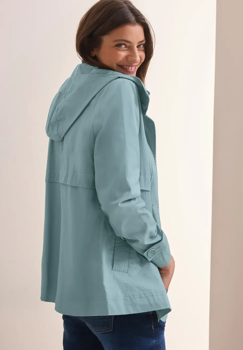 Veste trench midi
