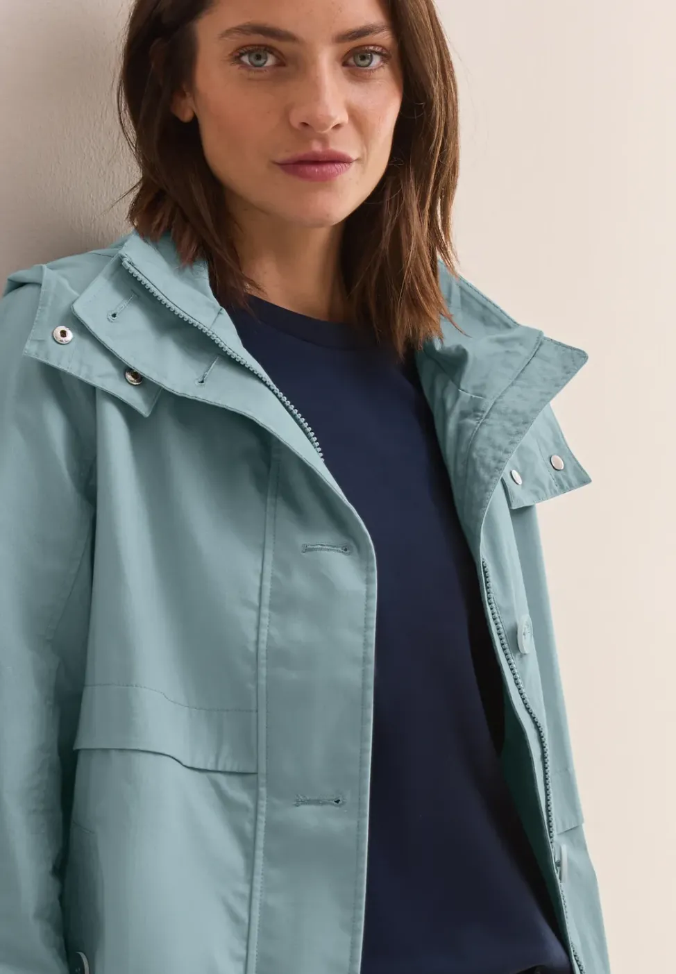 Veste trench midi