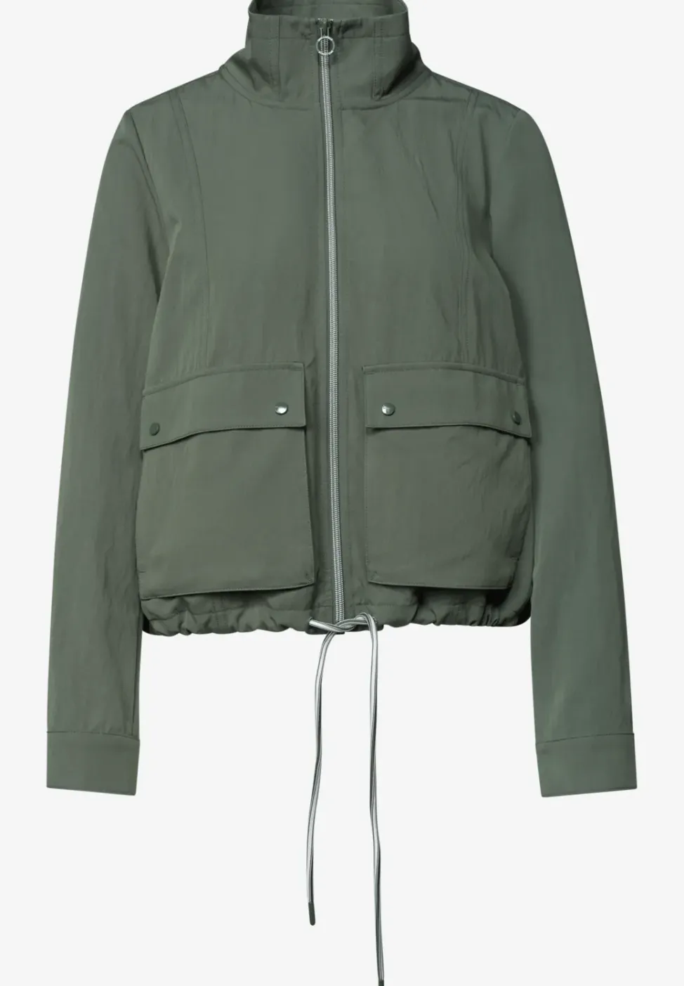 Veste zippée à col montant