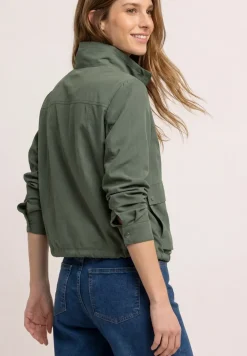 Veste zippée à col montant