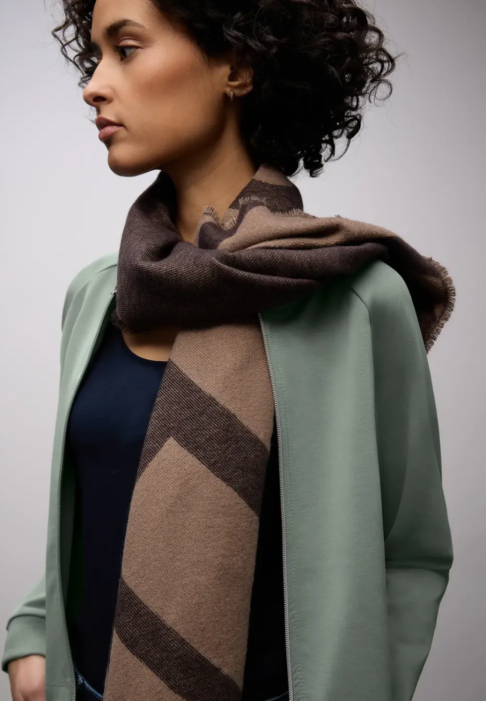 Veste zippée unie