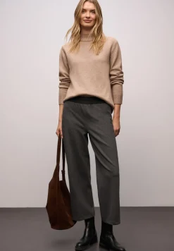 Wide Leg Herringbone pantalon