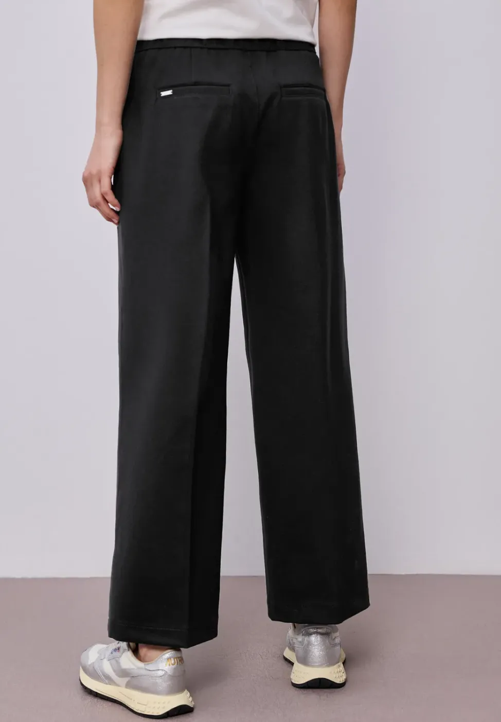 Wide Leg pantalon avec détail de boutons
