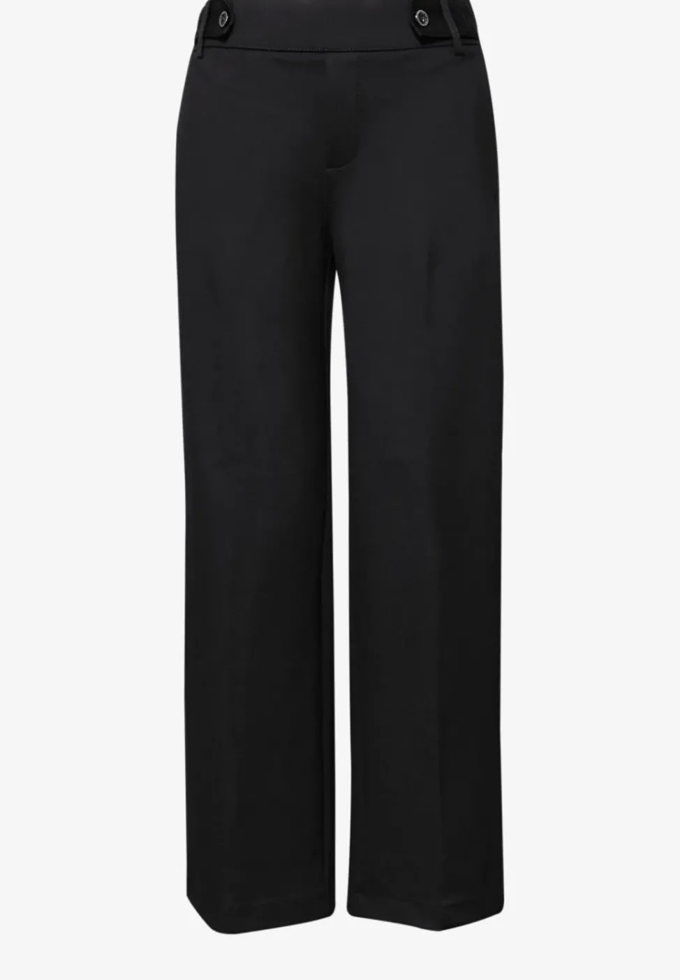 Wide Leg pantalon avec détail de boutons
