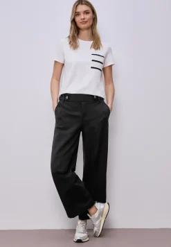 Wide Leg pantalon avec détail de boutons