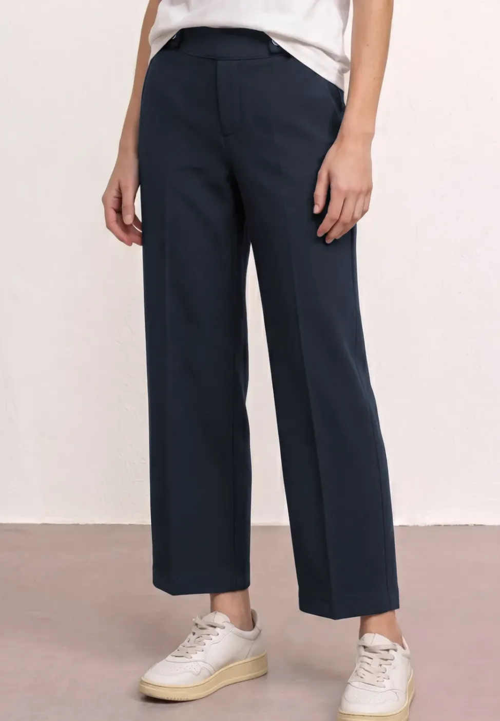 Wide Leg pantalon avec détail de boutons