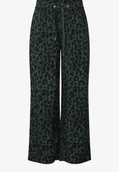 Wide Leg Pantalon avec imprimé léopard