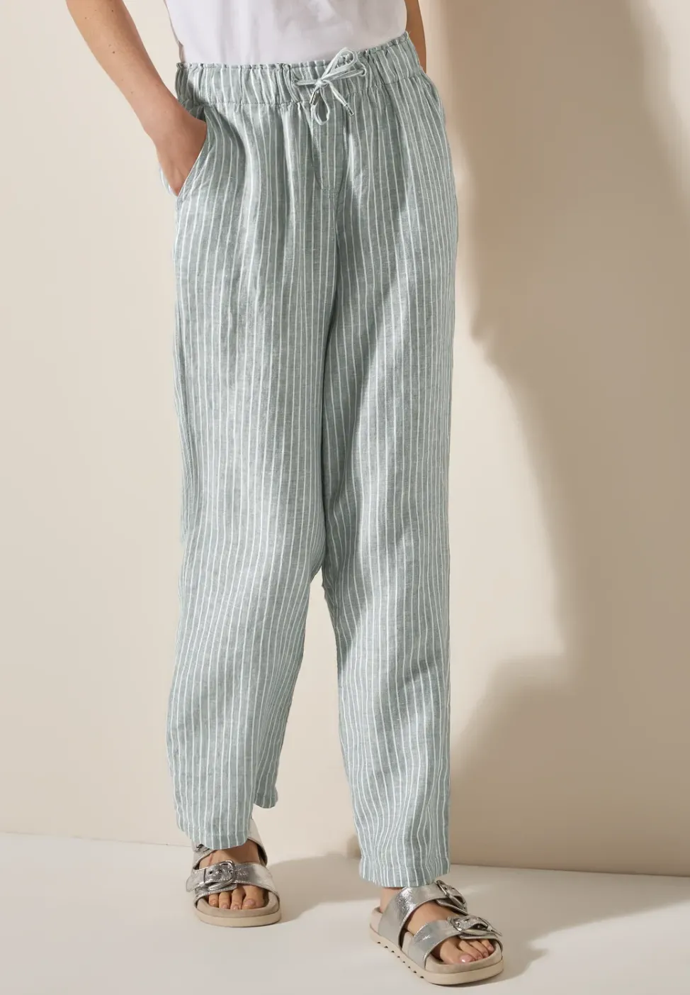 Wide Leg pantalon en lin