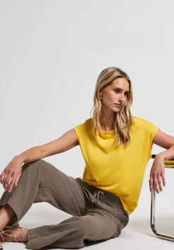 Wide Leg pantalon en mousseline de soie