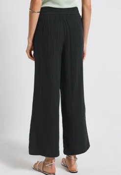 Wide Leg pantalon en mousseline de soie