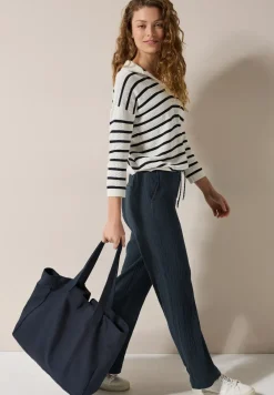 Wide Leg pantalon en mousseline de soie