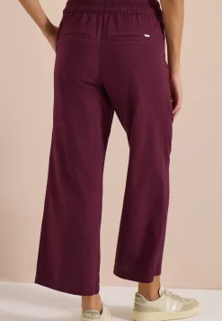 Wide Leg pantalon en qualité seersucker