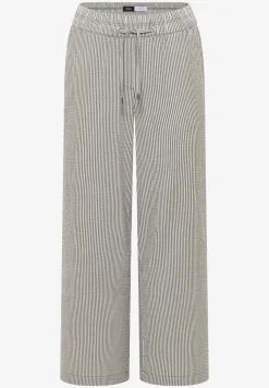Wide Leg pantalon en qualité seersucker