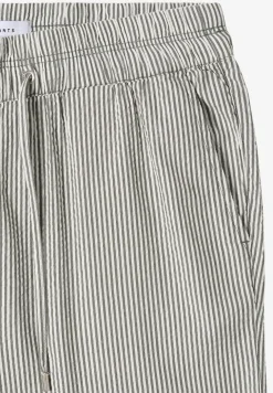 Wide Leg pantalon en qualité seersucker