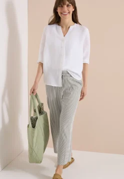 Wide Leg pantalon en qualité seersucker