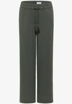 Wide Leg pantalon en qualité seersucker