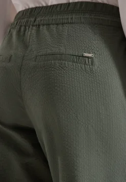 Wide Leg pantalon en qualité seersucker