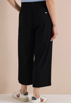 Wide Leg pantalon en qualité seersucker