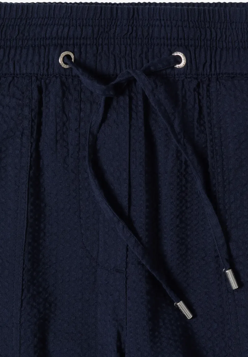 Wide Leg pantalon en qualité seersucker