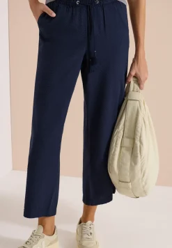 Wide Leg pantalon en qualité seersucker