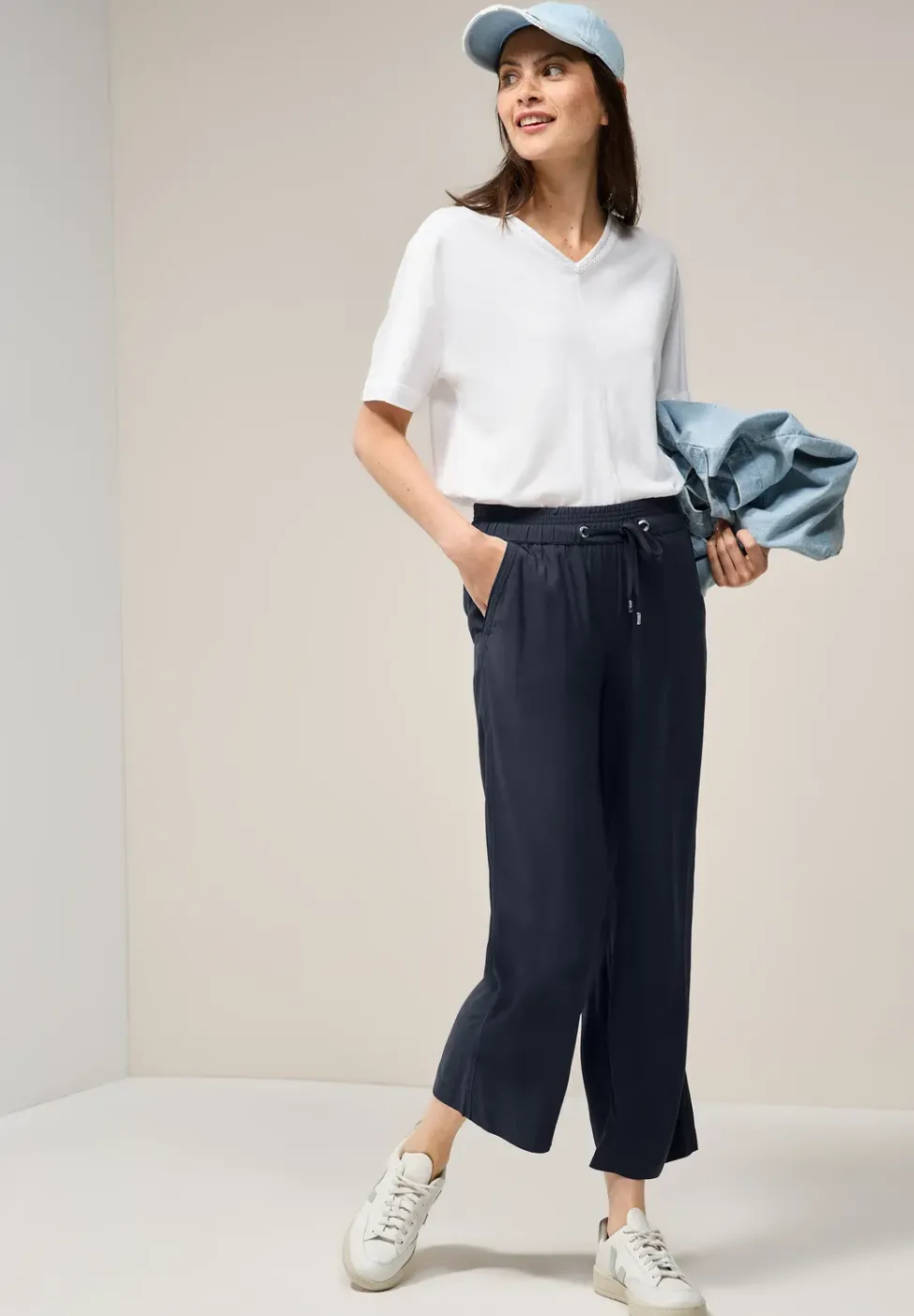Wide Leg Pantalon en viscose