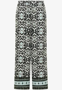 Wide Leg Pantalon Loose Fit avec imprimé