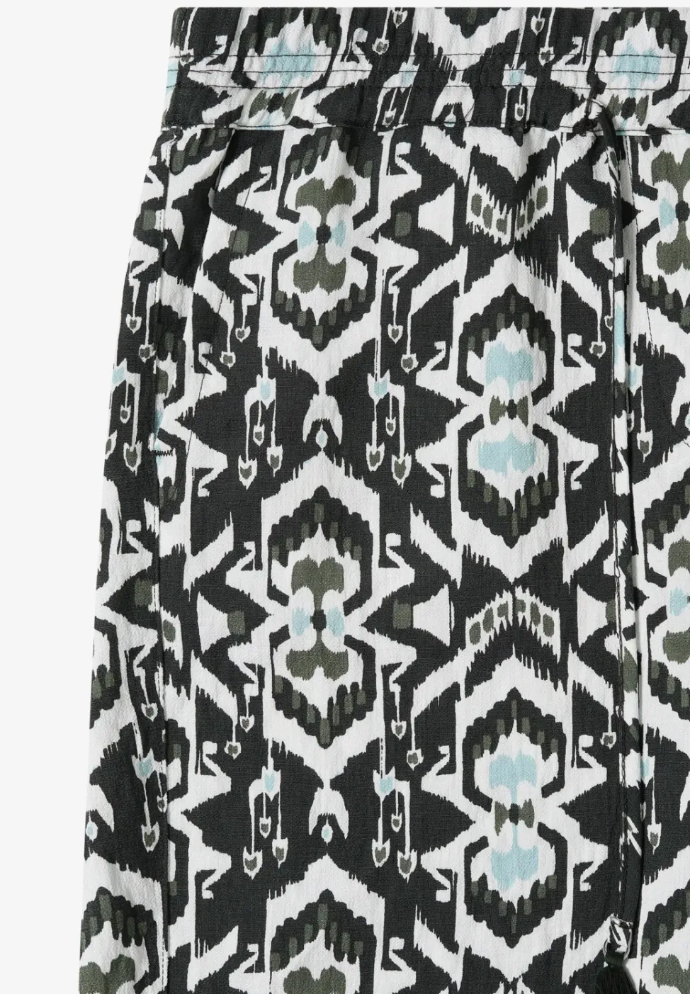 Wide Leg Pantalon Loose Fit avec imprimé