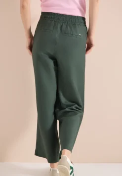 Wide Leg Pantalon Loose Fit en mélange de lin