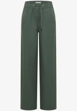 Wide Leg Pantalon Loose Fit en mélange de lin