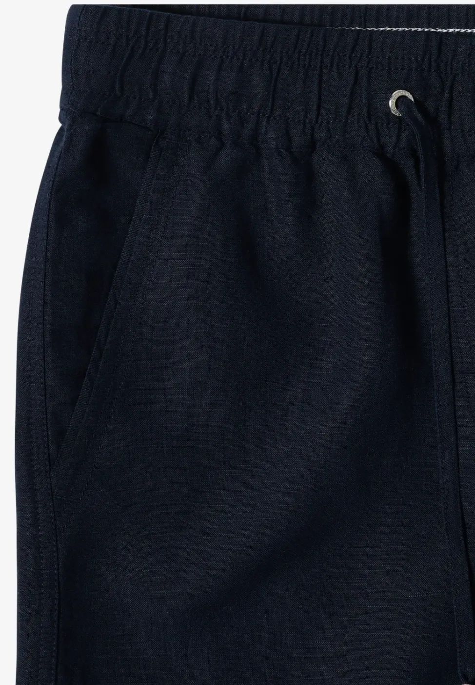 Wide Leg Pantalon Loose Fit en mélange de lin