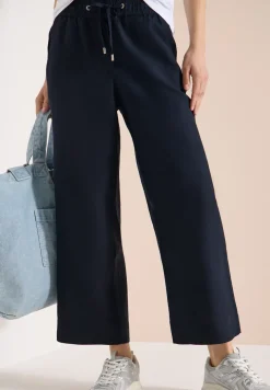 Wide Leg Pantalon Loose Fit en mélange de lin