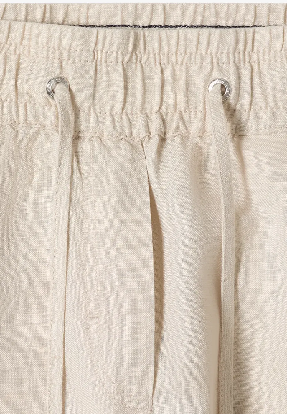Wide Leg Pantalon Loose Fit en mélange de lin